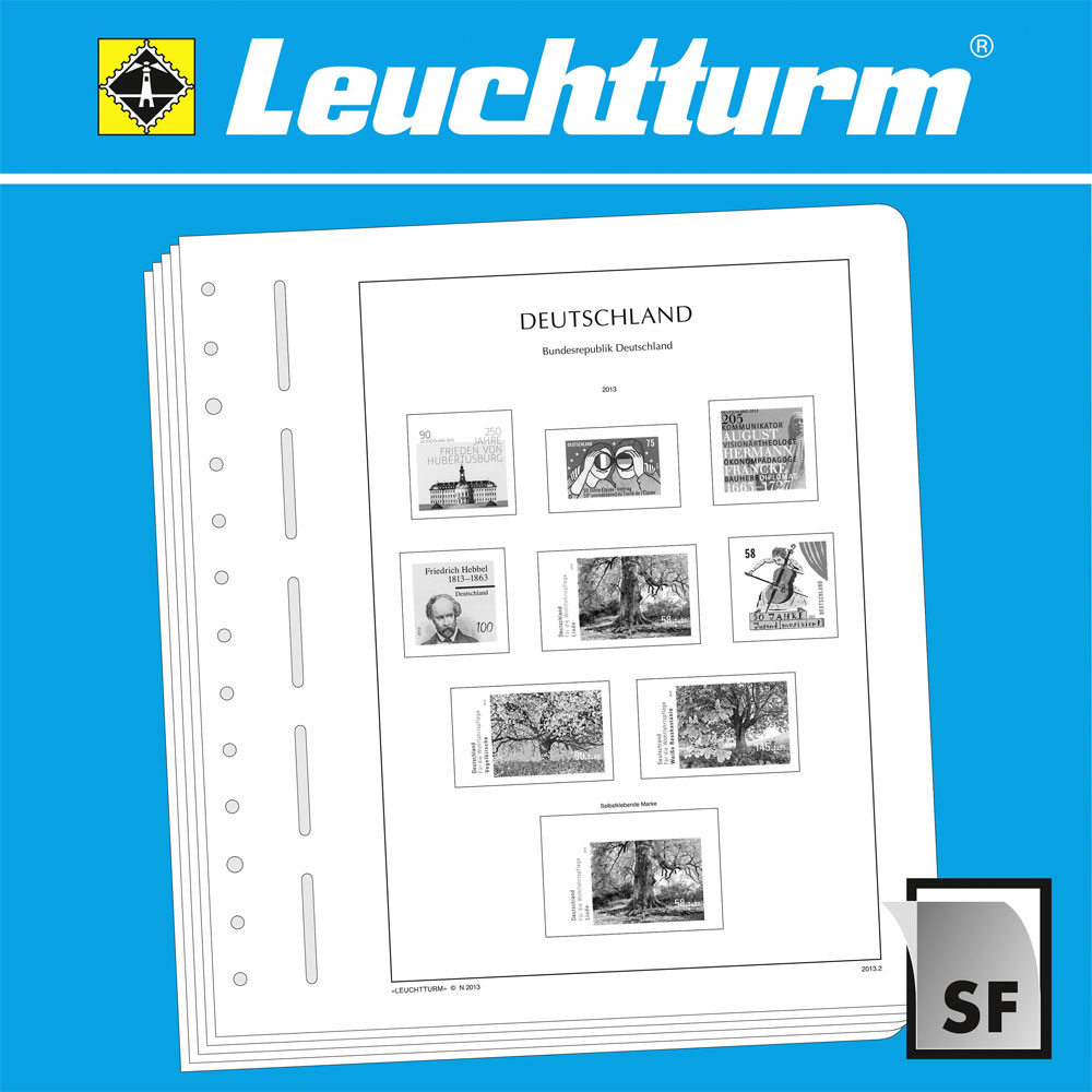 LEUCHTTURM SF-Nachtrag Bundesrepublik Deutschland Heftchenbl�tter 2022